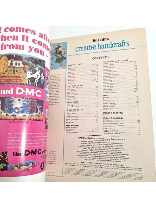 McCalls Creative Handcrafts 1972 Vol 4 Crochet Knitting Vintage Patterns - Picture 4 of 16